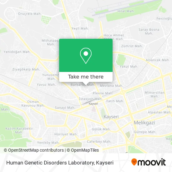 Human Genetic Disorders Laboratory map