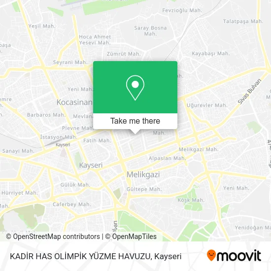 KADİR HAS OLİMPİK YÜZME HAVUZU map