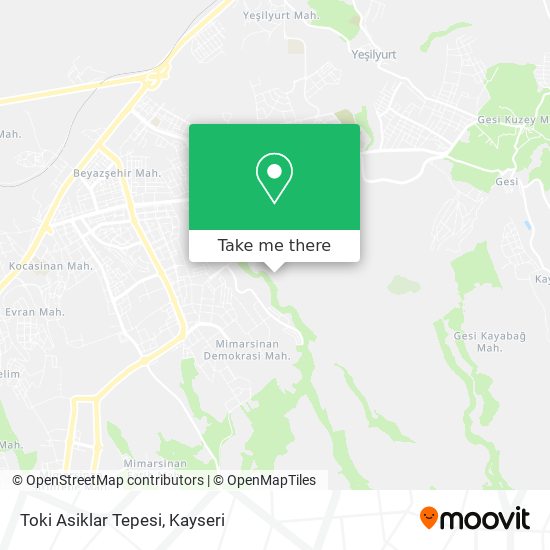 Toki Asiklar Tepesi map