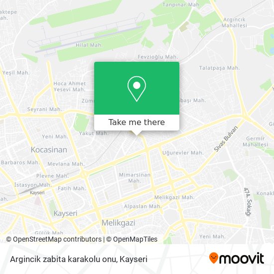 Argincik zabita karakolu onu map