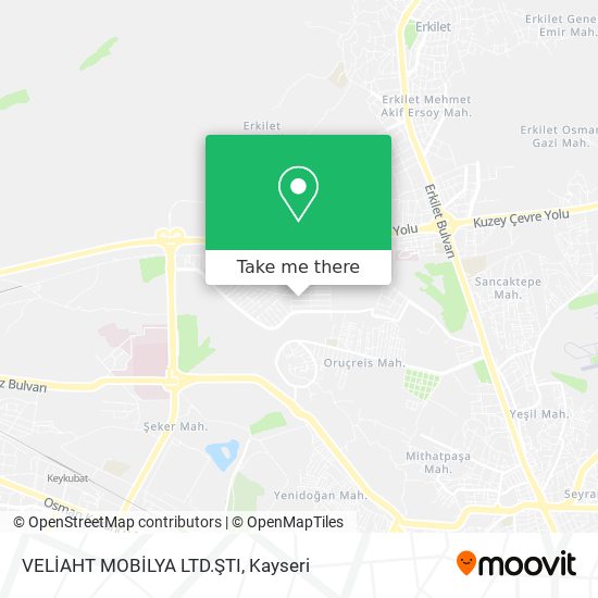 VELİAHT MOBİLYA LTD.ŞTI map