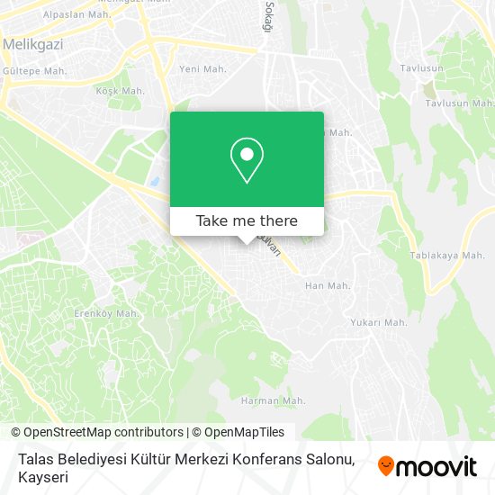 Talas Belediyesi Kültür Merkezi Konferans Salonu map