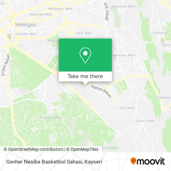 Gevher Nesibe Basketbol Sahası map
