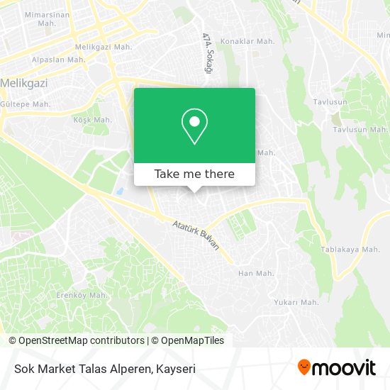 Sok Market Talas Alperen map