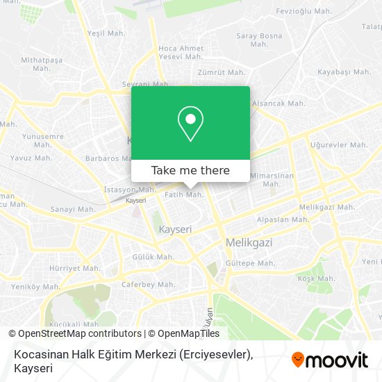 Kocasinan  Halk  Eğitim  Merkezi  (Erciyesevler) map