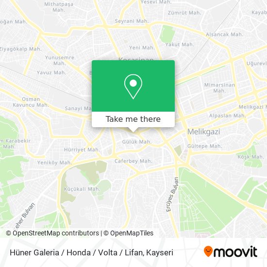 Hüner Galeria / Honda / Volta / Lifan map