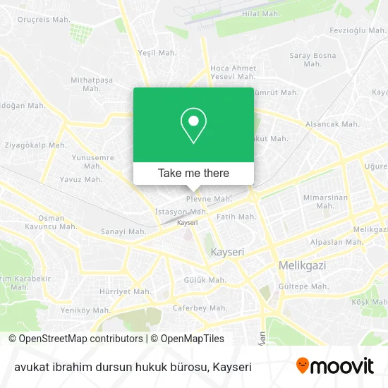 avukat ibrahim dursun hukuk bürosu map