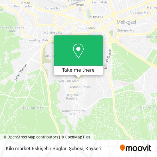 Kilo market Eskişehir Bağları Şubesi map