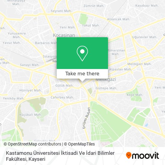 Kastamonu Üniversitesi İktisadi Ve İdari Bilimler Fakültesi map