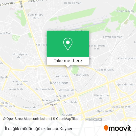 İl sağlık müdürlüğü ek binası map