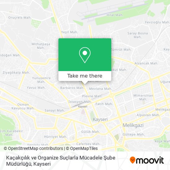 Kaçakçılık ve Organize Suçlarla Mücadele Şube Müdürlüğü map