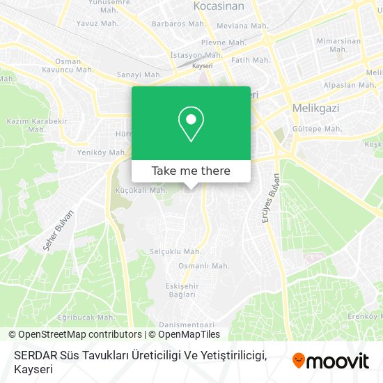 SERDAR Süs Tavukları Üreticiligi Ve Yetiştirilicigi map