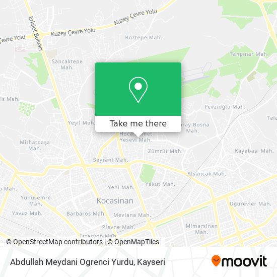 Abdullah Meydani Ogrenci Yurdu map