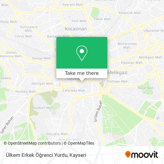 Ülkem Erkek Öğrenci Yurdu map