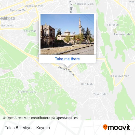 Talas Belediyesi map