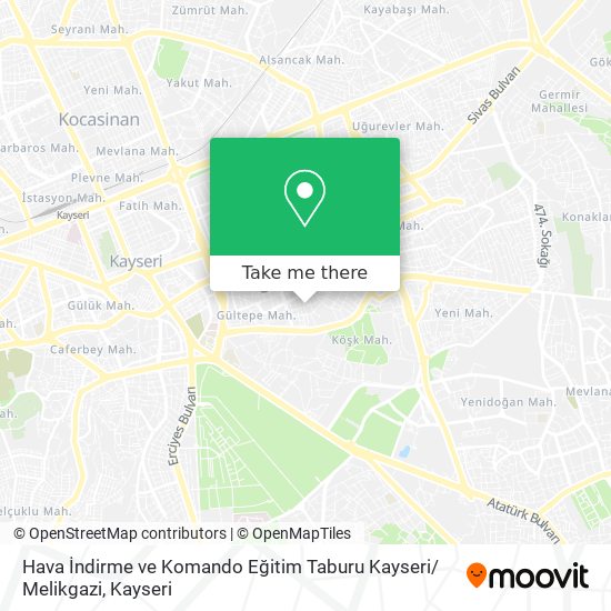 Hava İndirme ve Komando Eğitim Taburu  Kayseri/ Melikgazi map