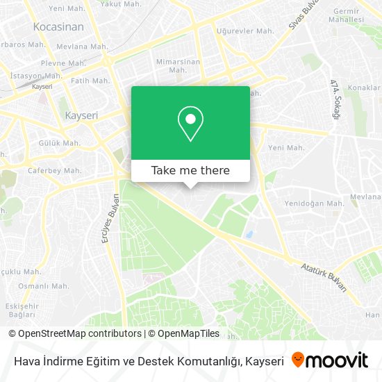 Hava İndirme Eğitim ve Destek Komutanlığı map