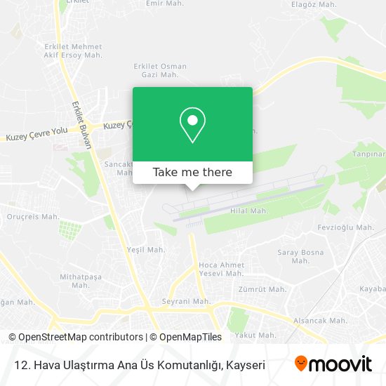 12. Hava Ulaştırma Ana Üs Komutanlığı map