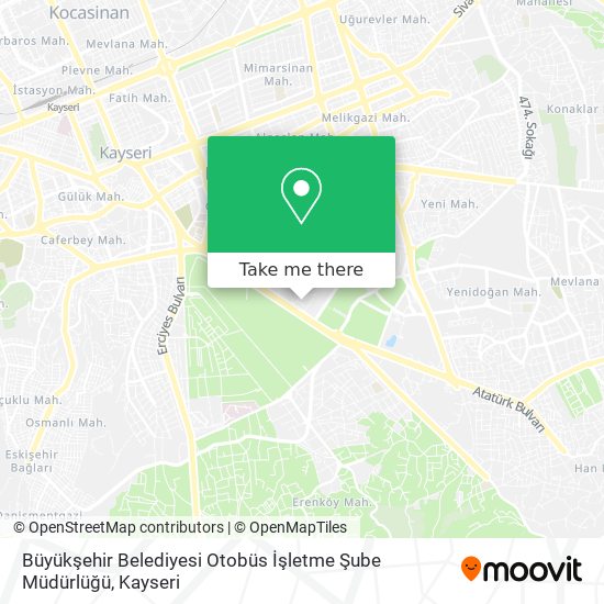 Büyükşehir Belediyesi Otobüs İşletme Şube Müdürlüğü map