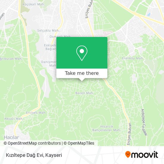 Kızıltepe Dağ Evi map