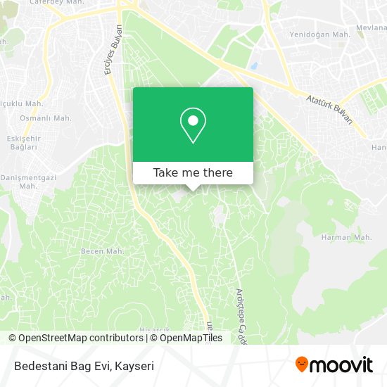 Bedestani Bag Evi map