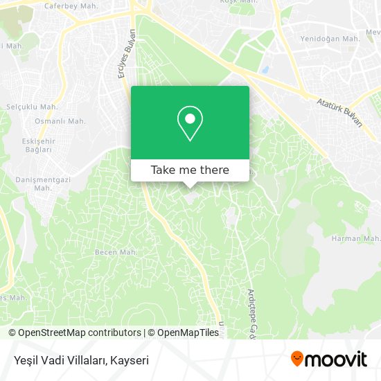 Yeşil Vadi Villaları map