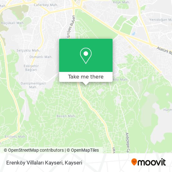 Erenköy Villaları Kayseri map