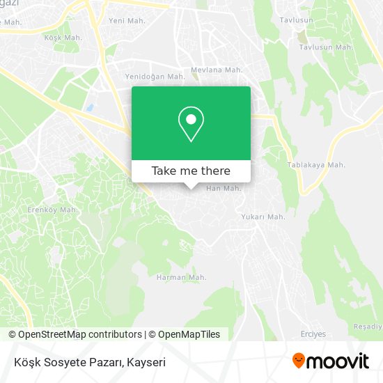 Köşk Sosyete Pazarı map