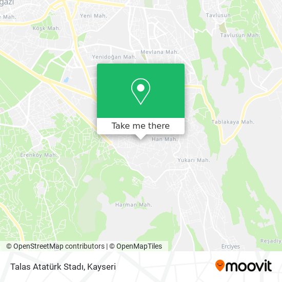 Talas Atatürk Stadı map