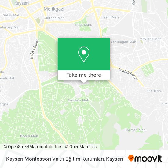 Kayseri Montessori Vakfı Eğitim Kurumları map