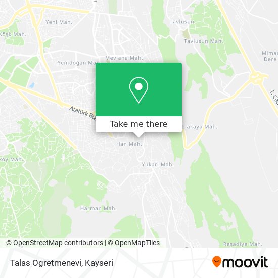 Talas Ogretmenevi map