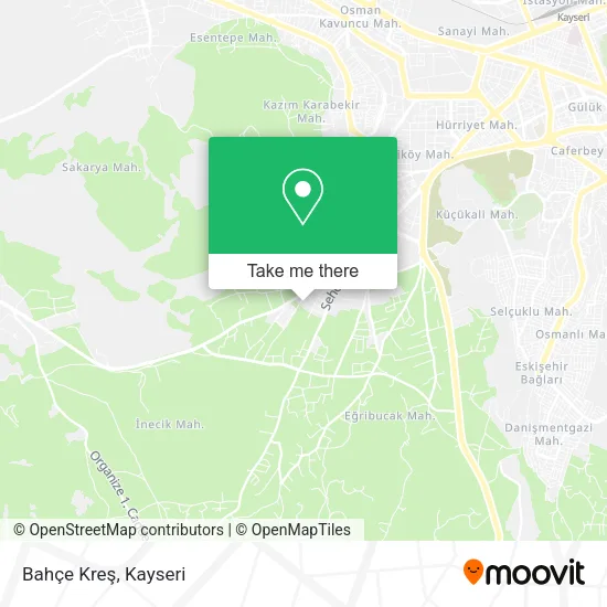 Bahçe Kreş map