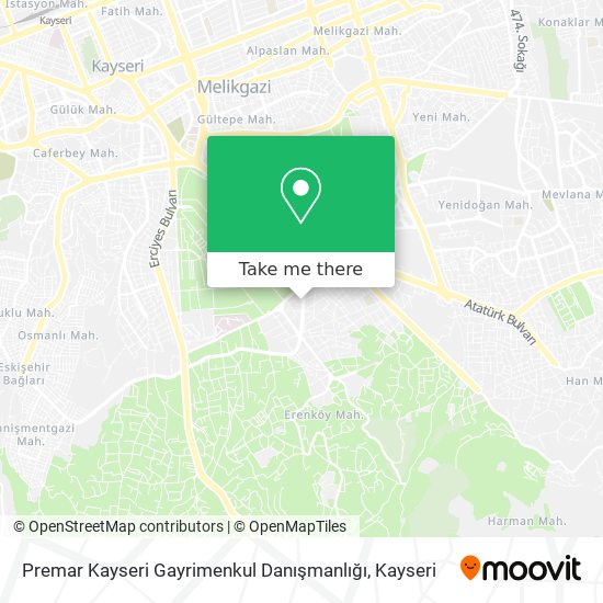 Premar Kayseri Gayrimenkul Danışmanlığı map