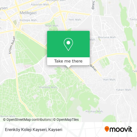 Erenköy Koleji Kayseri map