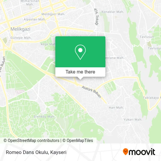 Romeo Dans Okulu map