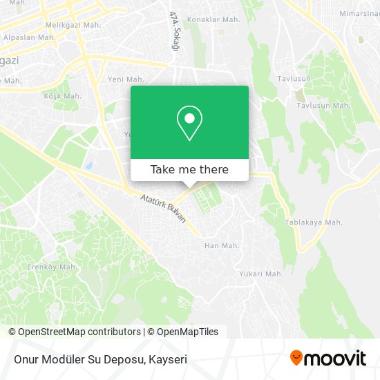 Onur Modüler Su Deposu map
