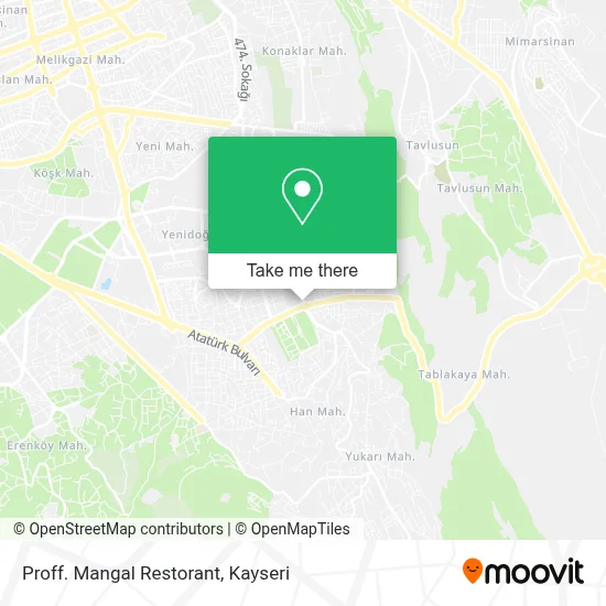 Proff. Mangal Restorant map
