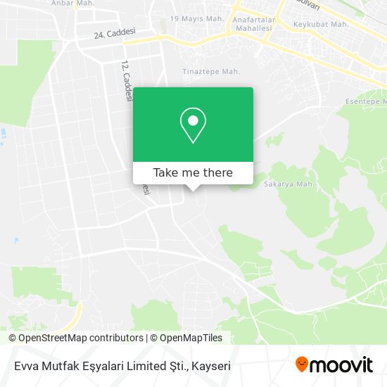 Evva Mutfak Eşyalari Limited Şti. map