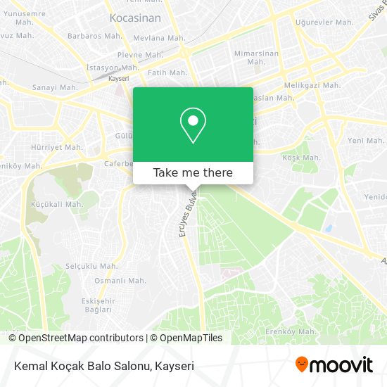 Kemal Koçak Balo Salonu map