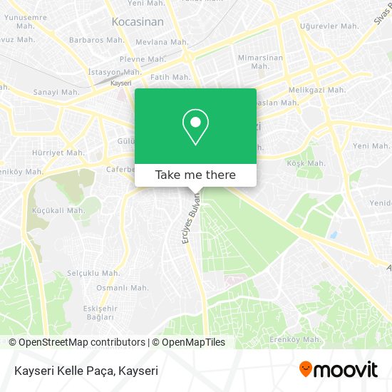 Kayseri Kelle Paça map