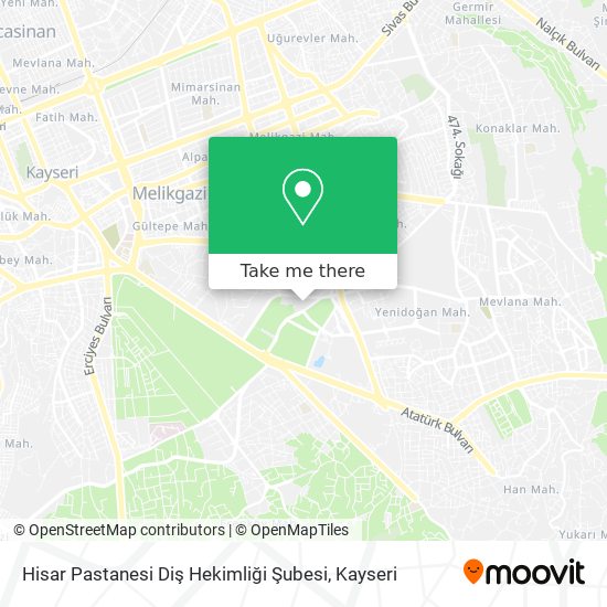 Hisar Pastanesi Diş Hekimliği Şubesi map