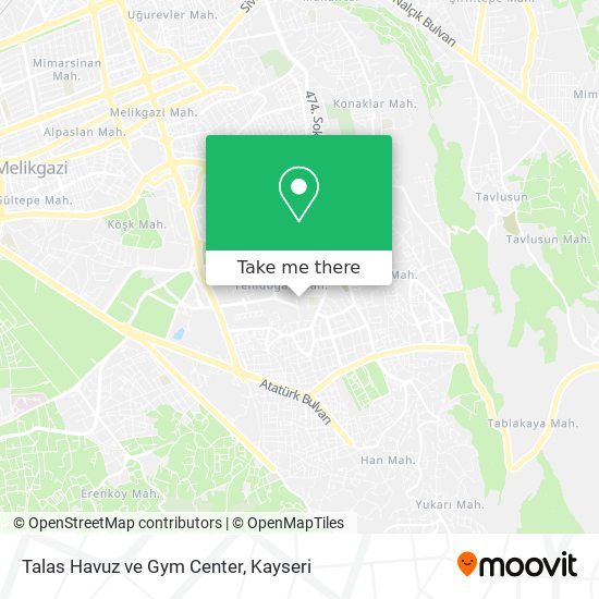 Talas Havuz ve Gym Center map