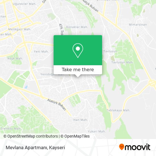 Mevlana Apartmanı map