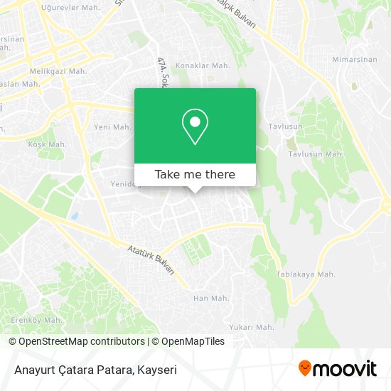 Anayurt Çatara Patara map