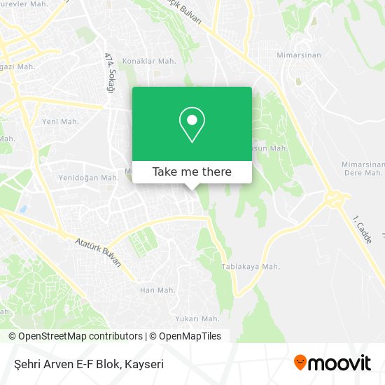 Şehri Arven E-F Blok map