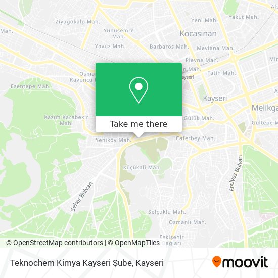 Teknochem Kimya Kayseri Şube map