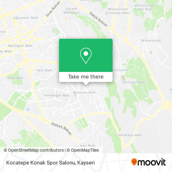 Kocatepe Konak Spor Salonu map