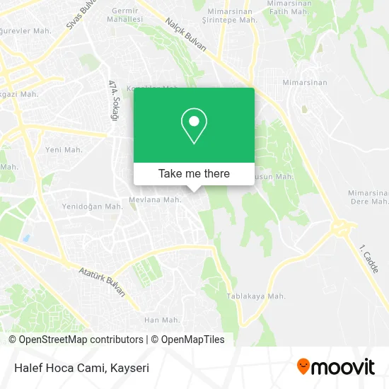 Halef Hoca Cami map