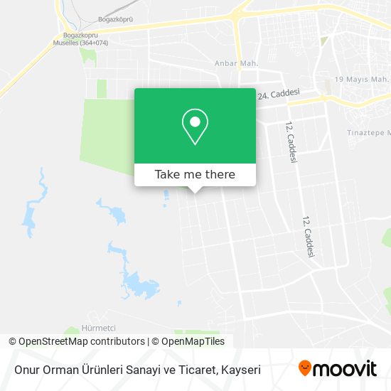 Onur Orman Ürünleri Sanayi ve Ticaret map