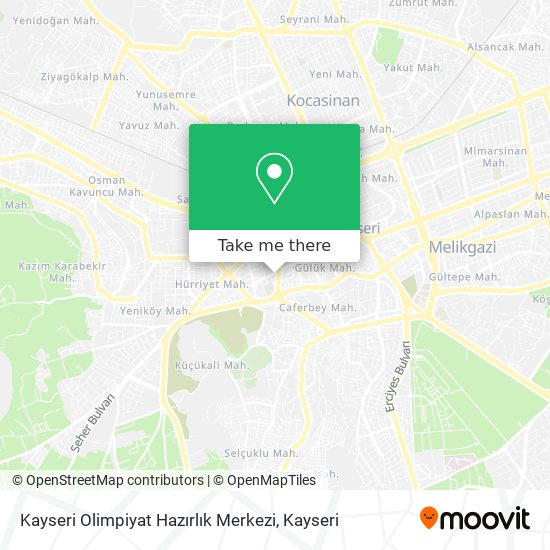 Kayseri Olimpiyat Hazırlık Merkezi map